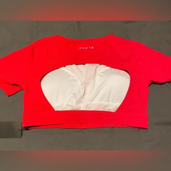 NVGTN crop open back top, size XL NWT - Picture 2 of 2